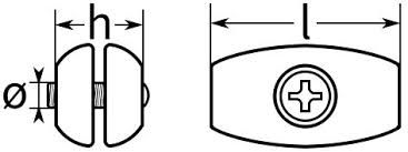 Затискач для троса "БОЧОНОК", DIN 3093,  Ø 6,0 мм