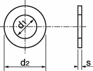 Шайба DIN 125,  М8х16