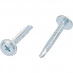 Саморіз із пресшайбою і сверлом, 4,2*13, білий цинк