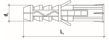 Дюбель потрійного распору, КПО (Обрій), Ø12*60
